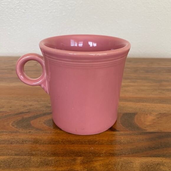 Fiesta Ware HLC Pink Mug Coffee Cup Fiestaware Ring Handle Tom & Jerry - Picture 1 of 6